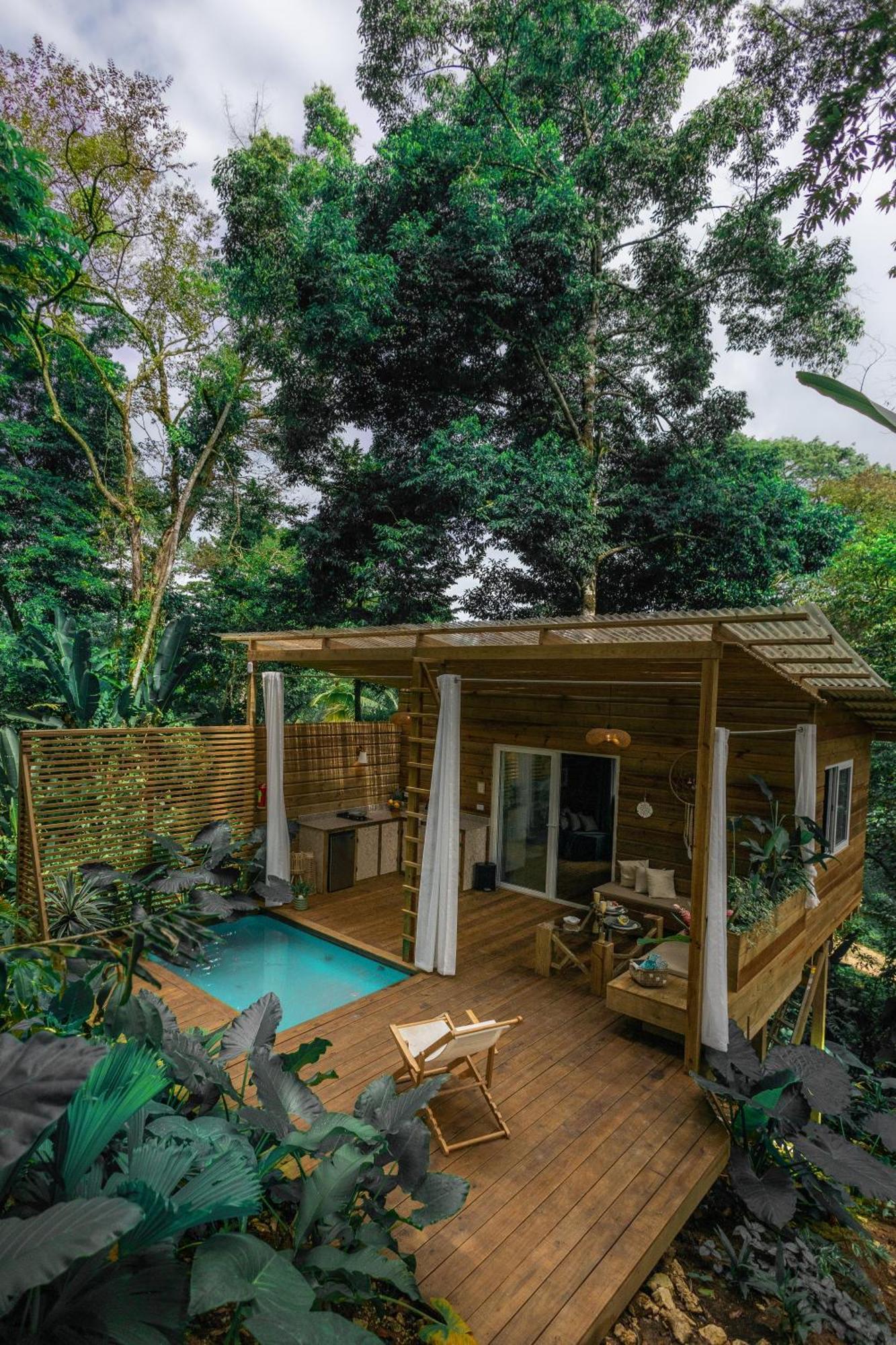 Big Bight Monkey Tiny House - Private Swimming Poolヴィラ エクステリア 写真